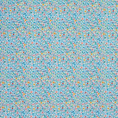 Baumwolle Ostern | HAPPY EASTER Blumen | Türkis